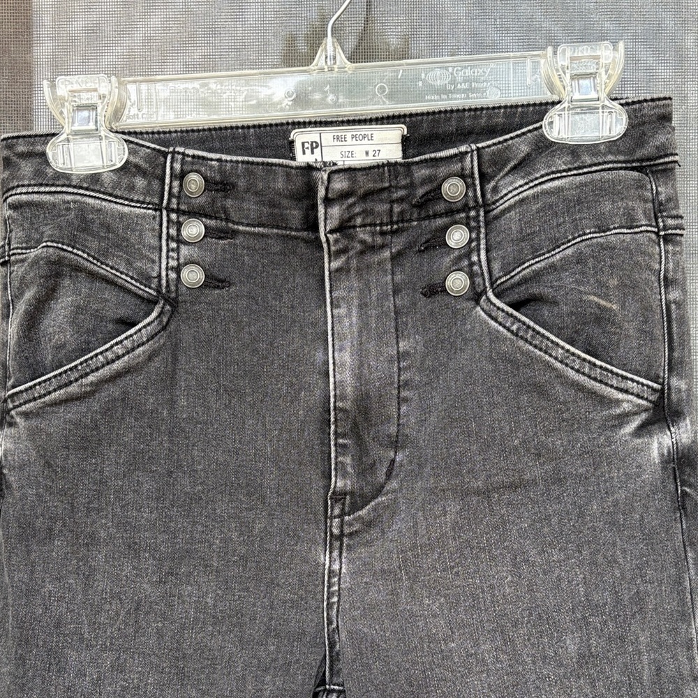 Free People Charcoal Flare Jeans - Picture 4 of 12